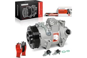 A-Premium Air Conditioner AC Compressor with Clutch Compatible with Toyota Corolla 1.8L 2009-2010, Matrix 1.8L 2009-2012, Sci