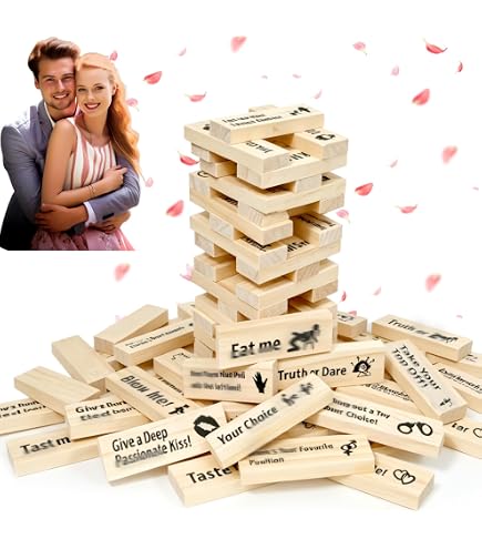 71Nmly Tour De Blocs Coquins 48 Pièces – Jeu Érotique Empilable Pour Couples, Idéal Saint-Valentin Et Soirées Chaudes 71Nmly Tour De Blocs Coquins 48 Pièces – Jeu Érotique Empilable Pour Couples, Idéal Saint-Valentin Et Soirées Chaudes