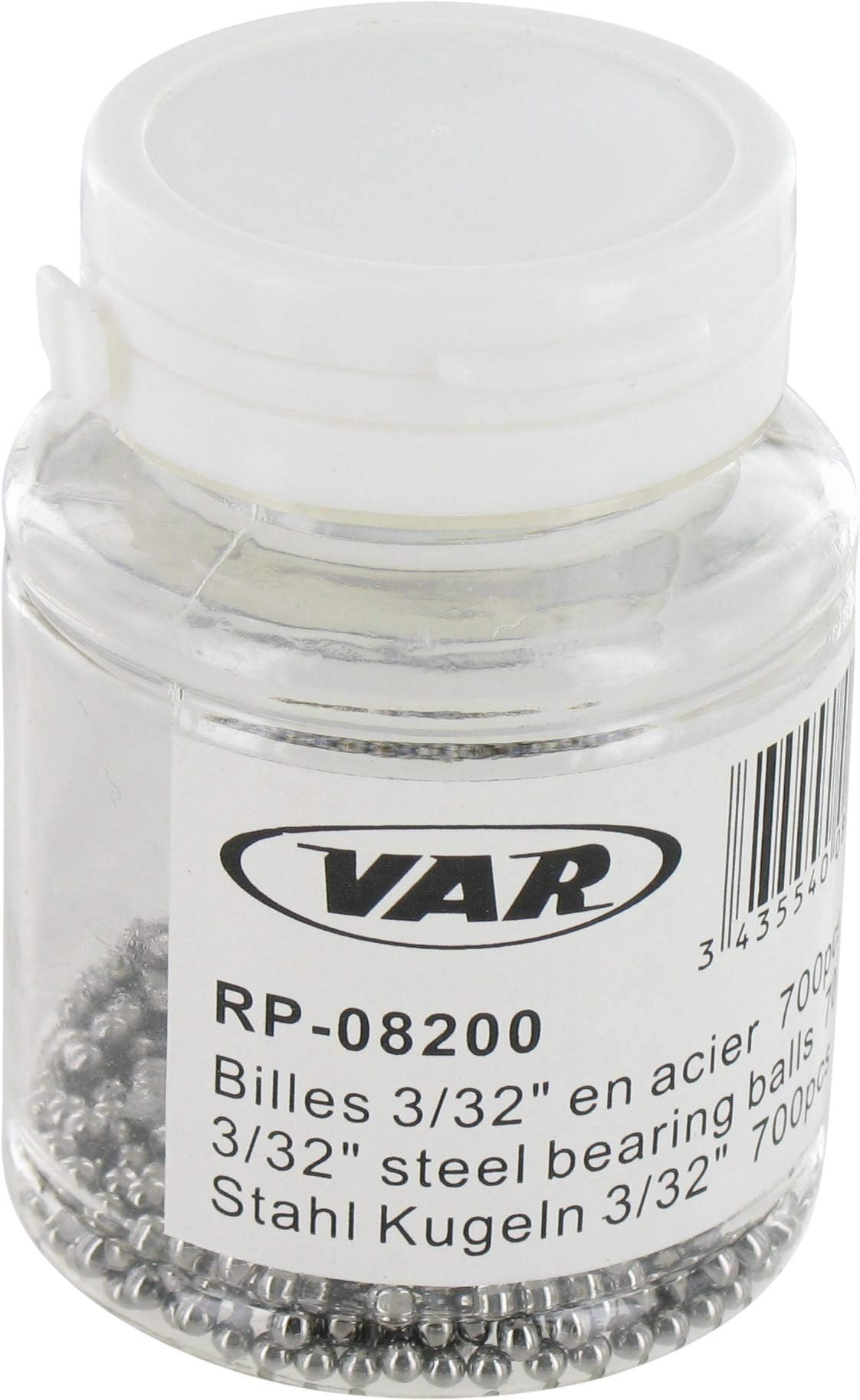 VAR VR08200 - bearing balls, multicoloured, size 3/32"