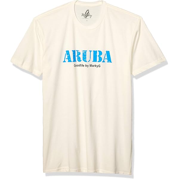 Marky G Apparel Men's Aruba Graphic Sueded V-Neck T-Shirt - Soft Comfort Casual Tee - View #7