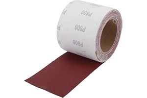 Hihaha 800 Grit Sandpaper Roll 4 Inch x 32.8 Feet Sandpaper Aluminum Oxide Emery Cloth Roll Sanding Paper for Wood Sanding Au