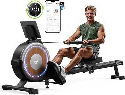 MERACH Rowing Machine Magnetic Rower with 16 Levels Quiet Resistance