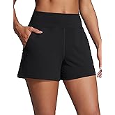 CRZ YOGA Butterbreeze Workout Shorts for Women Linerless High Waisted for Casual Athletic Gym Yoga with Pockets