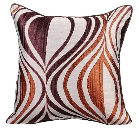 Luxury Copper Pillows Cover Damask Pillow Cover 14x14 Inch Throw