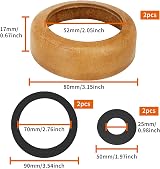 Lechengjia 2 Set Fake Leather Washer Plunger Seals for Handle Pump Type 75 view 3