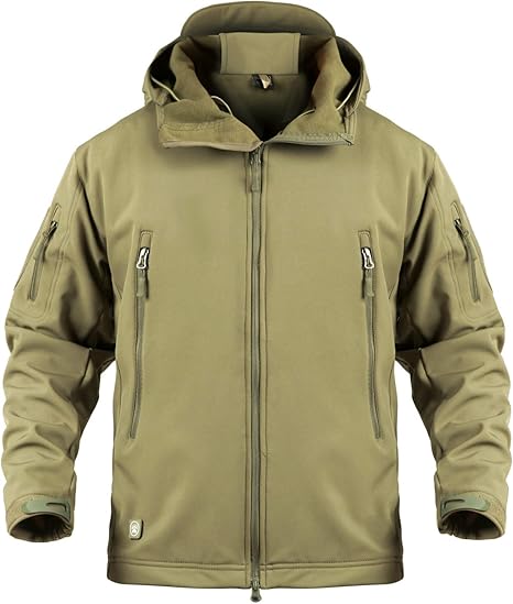 Amazon Antarctica メンズ タクティカル ソフトシェル ジャケット アノラック ミリタリー アウター スポーツ ジャケット 保温 撥水 防風 上着 防寒 アウター 裏フリース コート ジャンパー 春秋冬 防寒ウェア アウトドア 迷彩服 裏起毛 多機能 マウンテン 登山 スキー