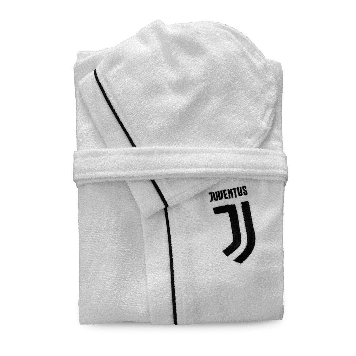 Peignoir Enfant En Micro Eponge Motif Fc Juventus Nouveau Logo 6 Anni Bianco Linge De Bain Peignoirs Dwteam In