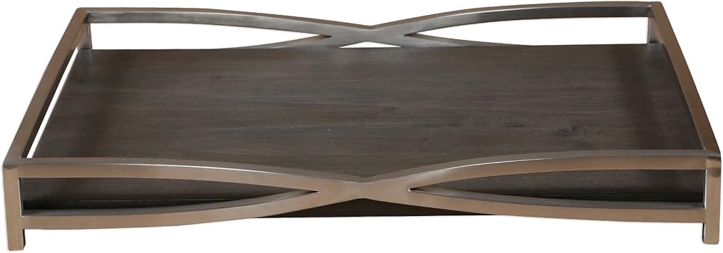 Amazon Com Vhomes Lights Hima Dark Walnut Tray Home Kitchen