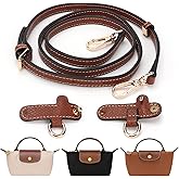 AIDUCHO Adjustable Leather Crossbody Strap with Hooks,Shoulder Strap Replacement for Mini Totes,Pouches and Small Bags