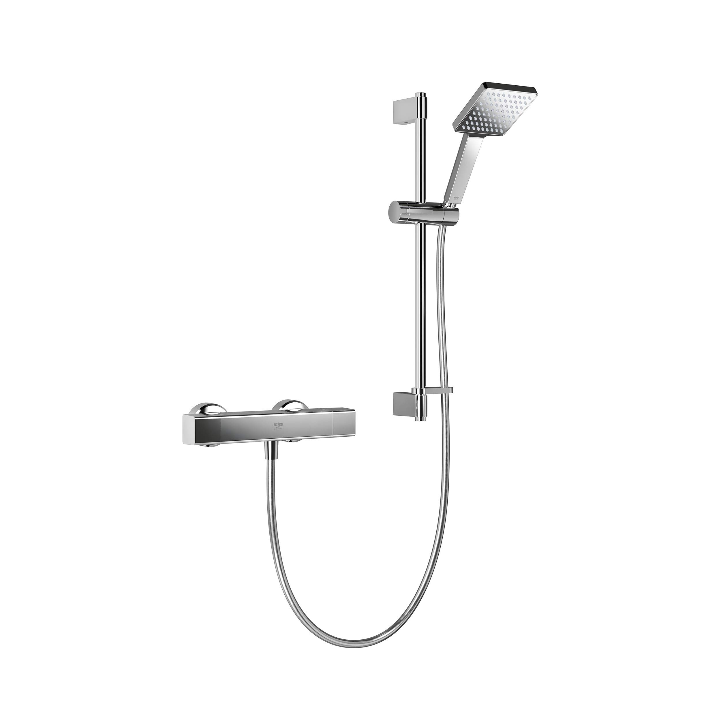 Mira Showers Honesty Mixer Shower EV Square Bar Valve Mixer Shower Chrome 1.1901.001