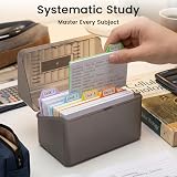 Koogel 3x5 Flashcards Storage Box with 100 Cards & 10 Dividers view 4