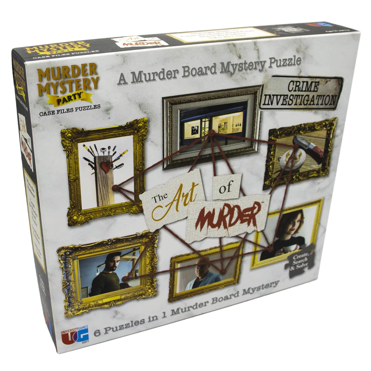 University Games Murder Mystery Case Files Puzzle The Art of Murder