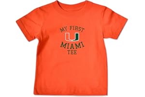 College Kids NCAA Miami Hurricanes Infant Short Sleeve Tee, 12 Months, Orange