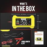 NEXPEAK 12V 15A/24V 8A Car Battery Charger with Temperature Compensation view 8