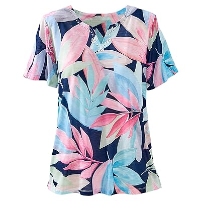 Alfred Dunner Plus-Size Graphic Print Knit Lace Neck Zambia Ubuy