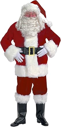 Amazon Com Halco Professional Velvet Santa Suit Xxl Clothing