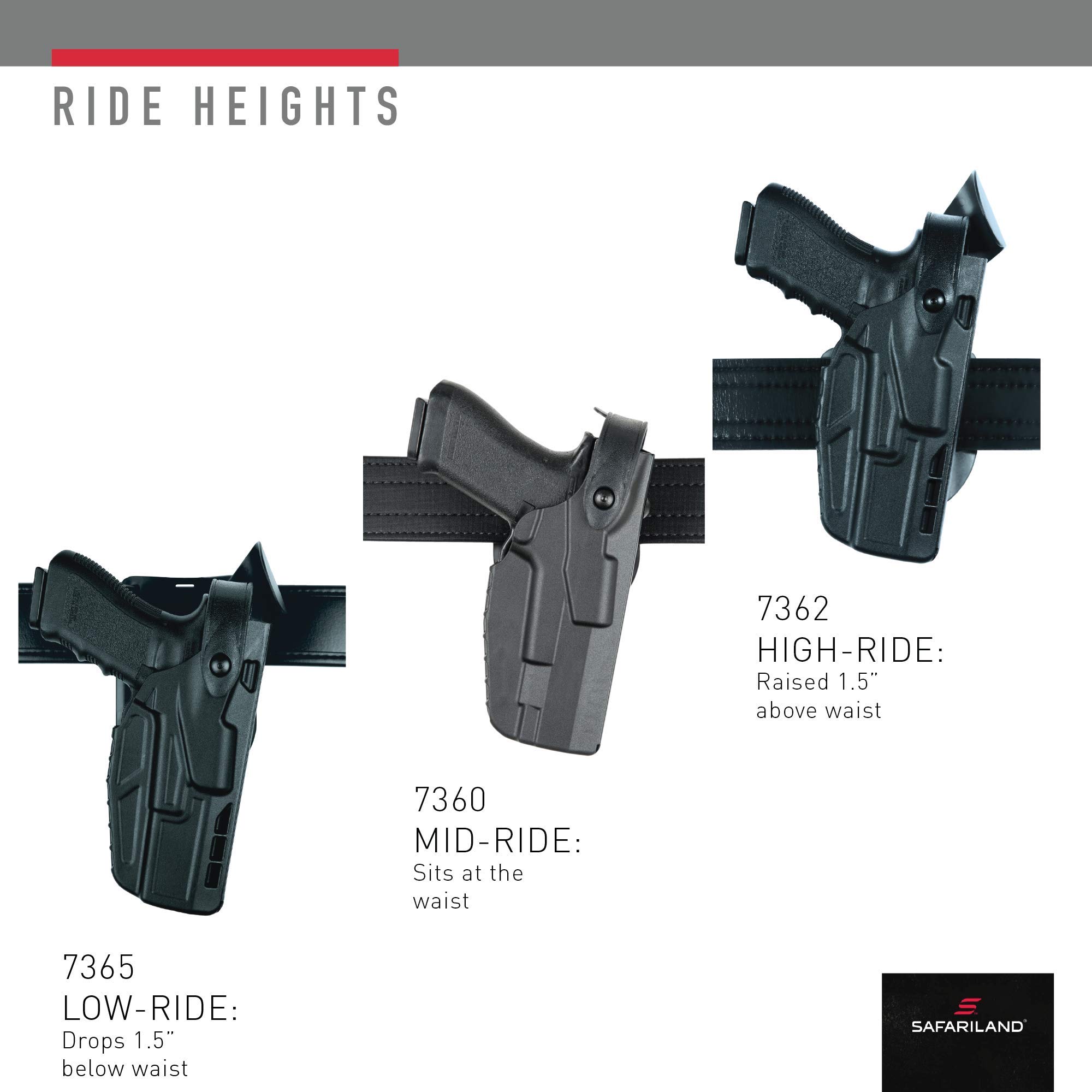Safariland 7360 Als/Sls Level 3 Retention Duty Holster Mid Ride Fits Sig Sauer - Produktbild 3