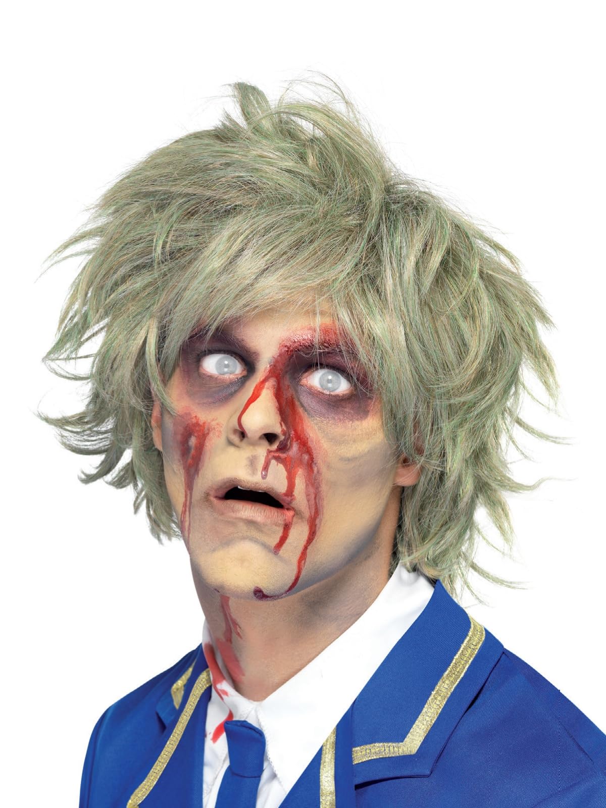 Smiffys Zombie Wig, Grey , Halloween Fancy Dress Accessory, Halloween Fancy Dress Accessories Dress Up Wigs Halloween