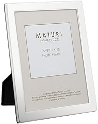 Maturi Silver Plated Photo Frame - Flat Edge Finish