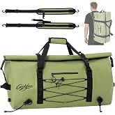 Modoker Waterproof Roll-Top Duffel Backpack for Kayaking and Camping | Heavy-Duty Marine Dry Bag for Paddleboarding, Rafting, Kayaking, Boating and Camping with Convertible Backpack Design