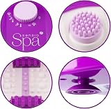 SensioSpa Heated Foot Spa Massager with Bubbles Red Light and Pedicure Set view 8