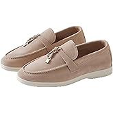 FONSUFA Iron Tipped Loafers for Women, Comfortable Stylish - Lightweight and Breathable Womens Shoes, Women's Loafers & Slip-Ons Casual Shoes