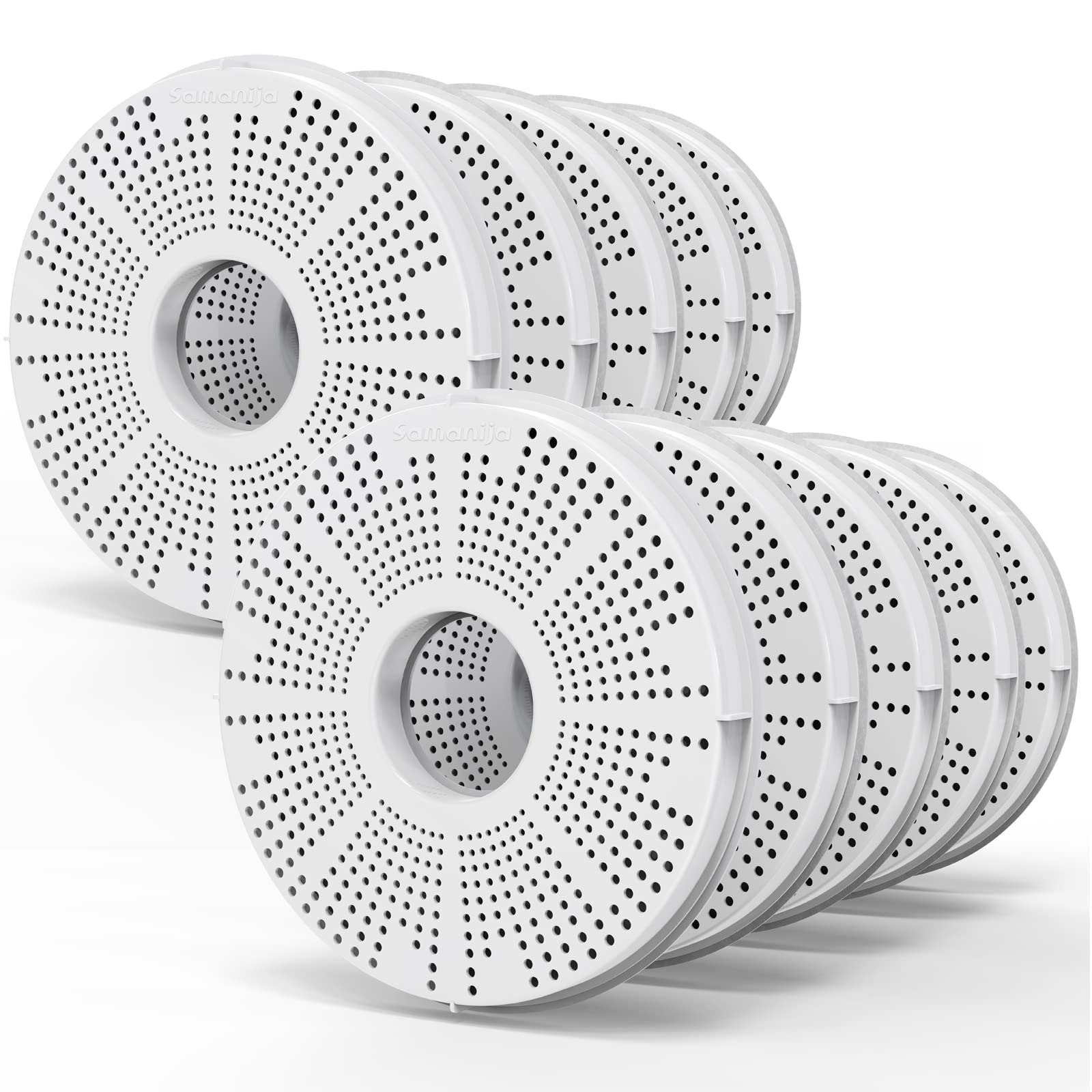 SAMANIJA 10-Pack Filters, Compatible with Catit Water Fountains for Catit Flower Fountain Pet Activated Carbon Filter Replacement — image 1