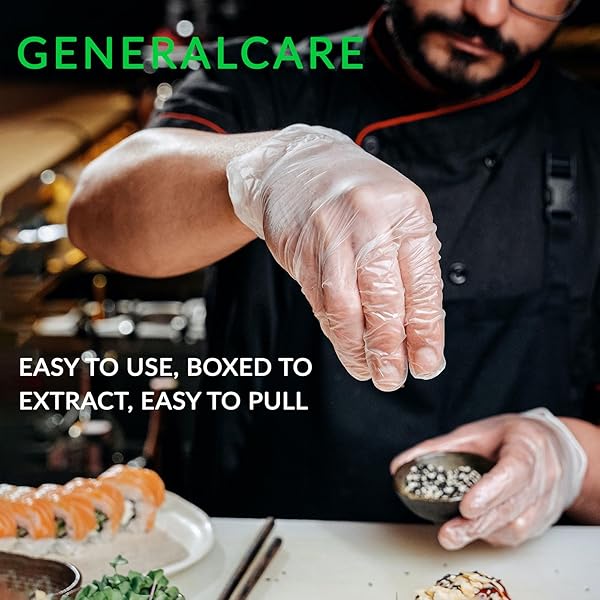 GENERALCARE DISPOSABLE GLOVES 100 THICKENED LATEX RUBBER BEAUTY FOOD SPECIAL TPE/CATERING PVC KITCHEN DURABLE