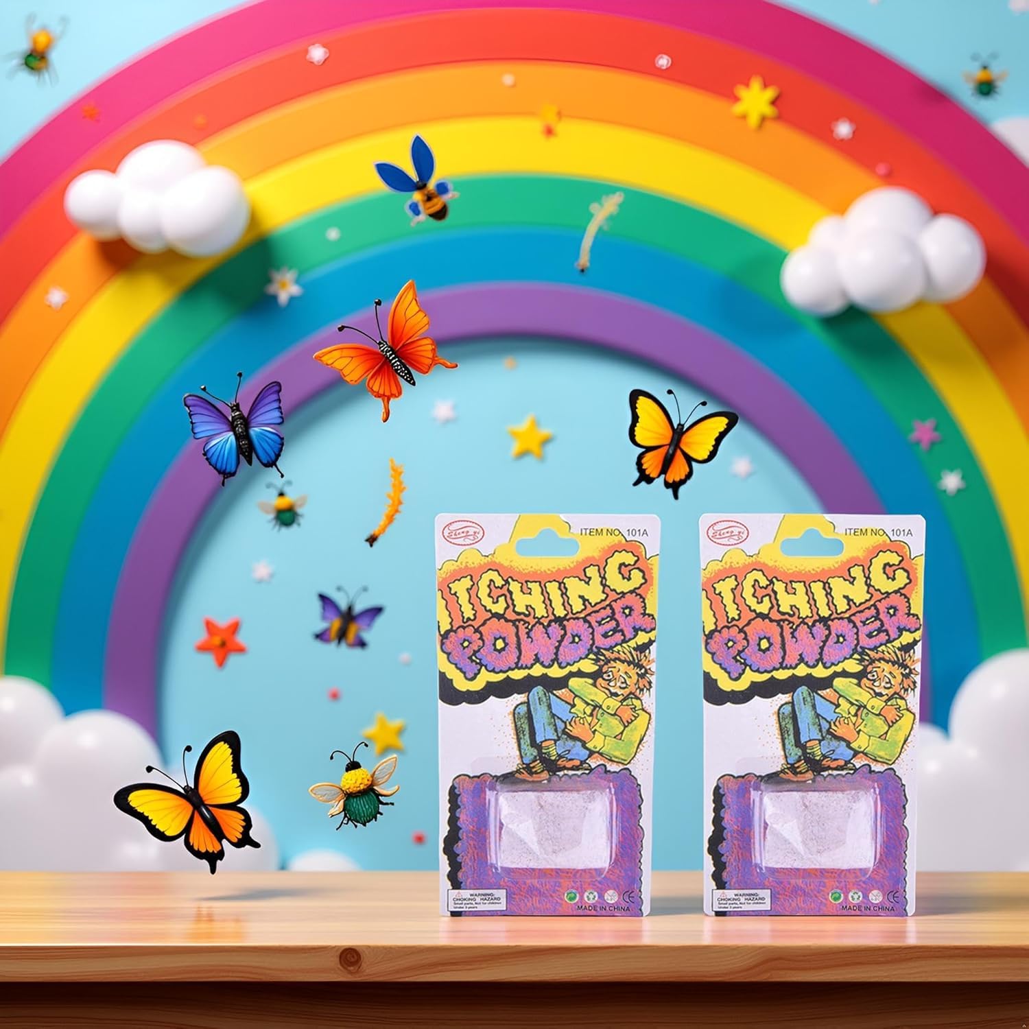 Yxinjy 2 Pcs Purple Funny Itching Powder Safe Broken Glass Itching Powder Feminine Powders Feminine Care Helpful Easy to Carry