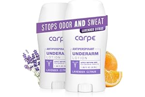 Carpe Underarm Antiperspirant Deodorant Advanced Sweat & Odor Protection Formula - Deodorant for Women & Men - Helps to Combat Excessive Sweating with Odor Control - Lavender Citrus (Pack of 2)