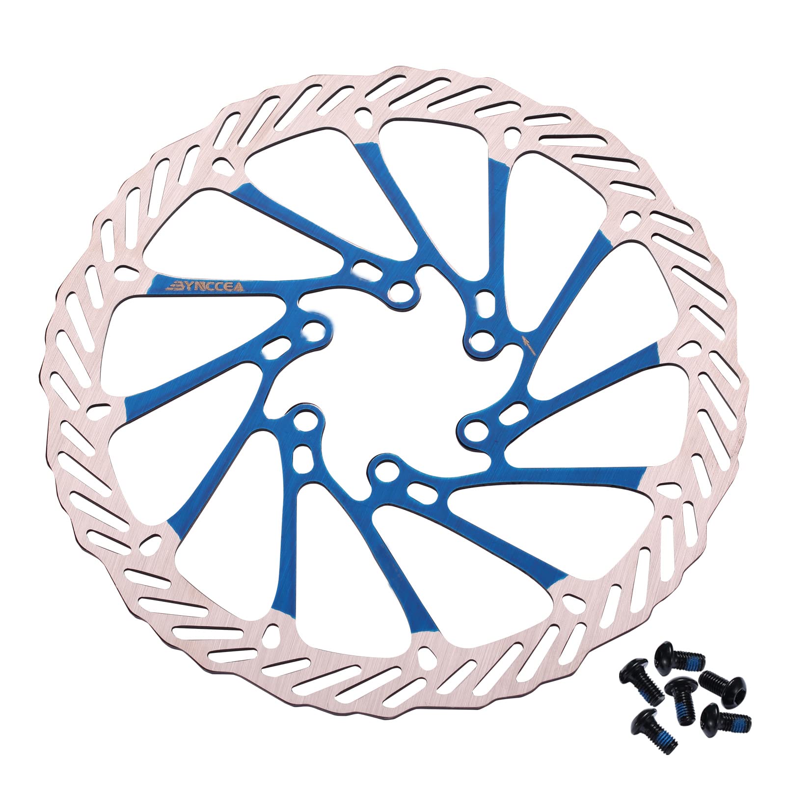 Bynccea 160 mm 180 mm 203 mm Bicycle Brake Disc with 6 Screws for MTB BMX Mountain Road Bike