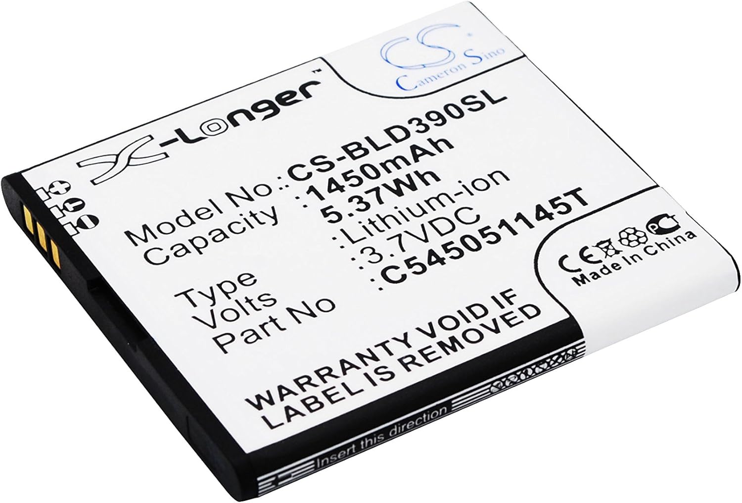 Replacement Battery for BLU Dash L C545051145T D050L D050u D070 D070X D141T D352L D390U D390x Dash J Dash J 4.0 Dash JR TV