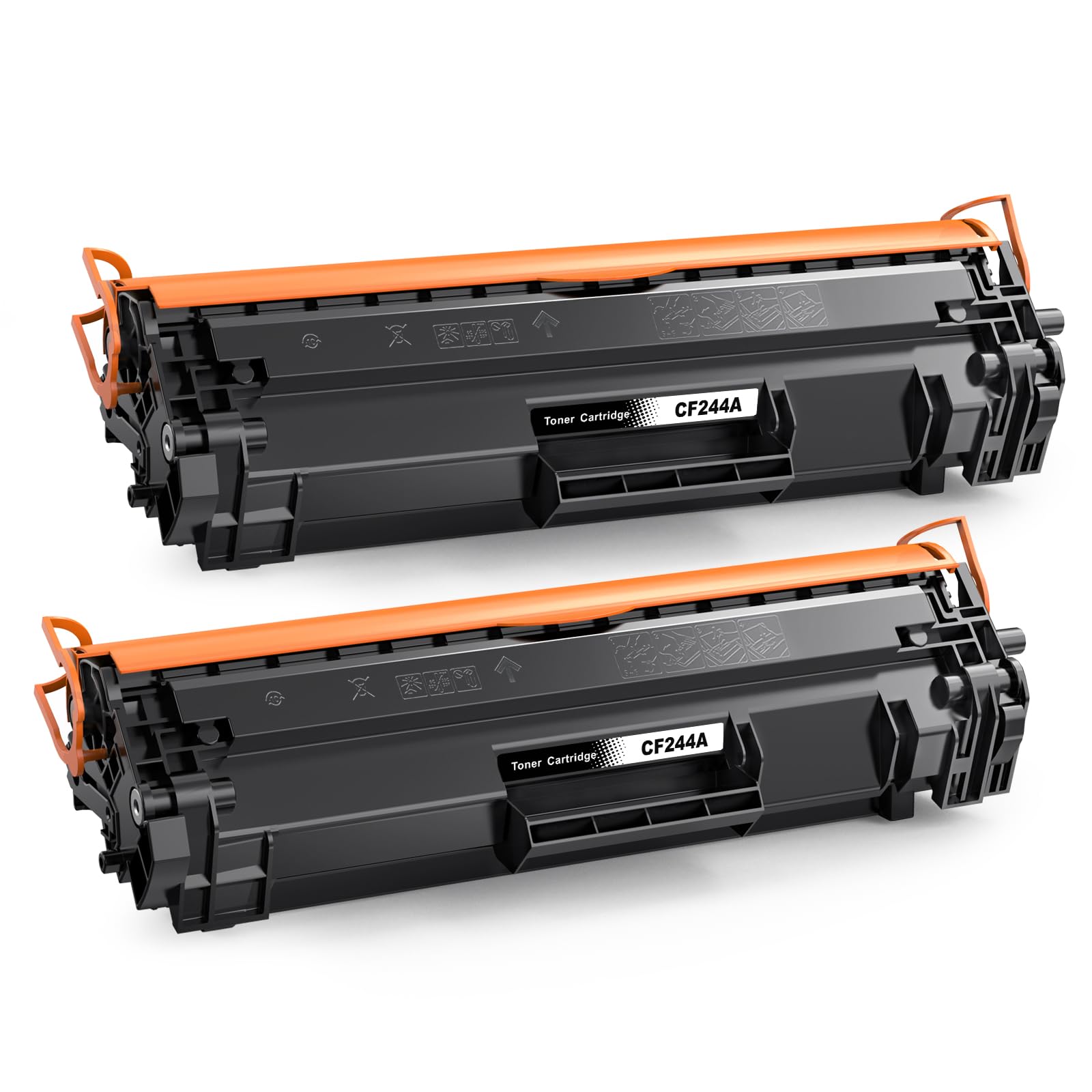 Q-image CF244A 44A Black Toner Cartridges Compatible with HP 44A CF244A for Laserjet Pro M15w M15a MFP M28w M28a Printer (2 Black)