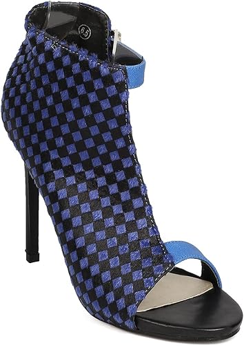checkered platform sandals