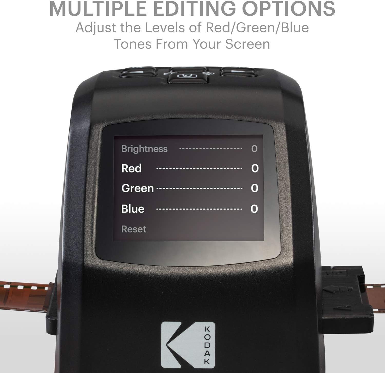 KODAK Mini Digital Film & Slide Scanner – Converts 35mm, 126, 110, Super 8 & 8mm Film Negatives & Slides to 22 Megapixel JPEG Images – Includes - 2.4 LCD Screen – Easy Load Film Adapters: Electronics