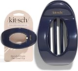 Kitsch Large Flat Claw Clips for Women Blue Orchid Brand New view 8