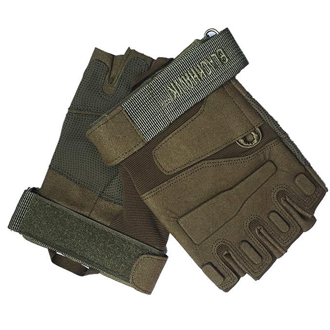 Blisfille Outdoor Research Gloves Herren Herren Schwarz Hawk Tactical Half Finger Handschuhe Anti Rutsch Outdoor Armee Fan Fi