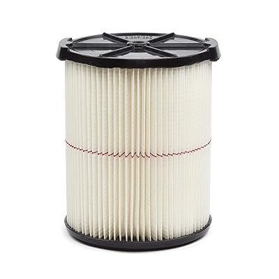 CRAFTSMAN CMXZVBE38754 Red Stripe General Purpose Wet Dry Vac Replacement Filter for 5 to 20 Gallon Shop Vacuums