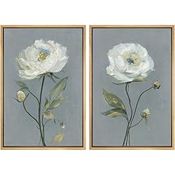 MUDECOR Framed Canvas Print Wall Art Set White