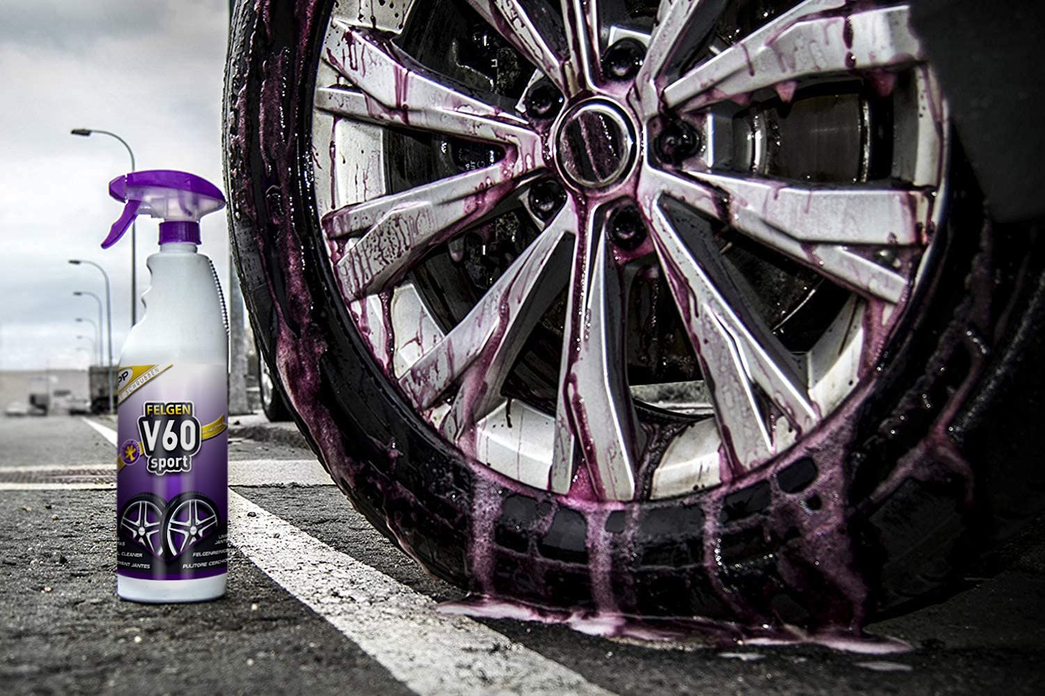 Sisbrill V60 Sport Felgenreiniger - neutral und sicher - Gecko Spray Version - 1 Liter. 3