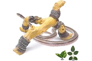 Tfwadmx Snake Climbing Branch, Reptile Climbing Decor Resin Reptile Climbing Wood Branches, Gecko Tank Branches Decor for Lizards, Tarantulas, Hermit Crab, Frogs
