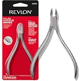 Revlon Full Jaw Cuticle Nipper, Silver, 1 Count | Full jaw cuticle trimmer with stainless steel high precision blade and easy to squeeze spring.