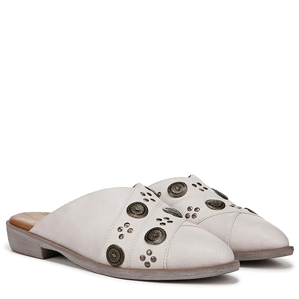 BLOWFISH MALIBU WOMENS HAZEL MULE OFF WHITE 11 M