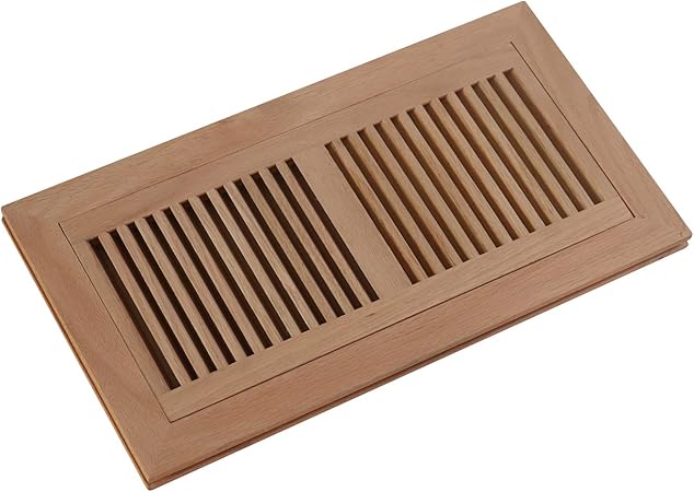 Welland 6 Inch X 14 Inch Red Oak Wood Vent Cover Floor Register