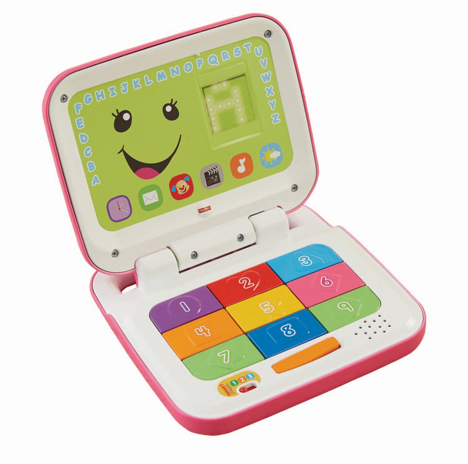 Fisher-Price Laugh & Learn Smart Stages Laptop, Pink/White