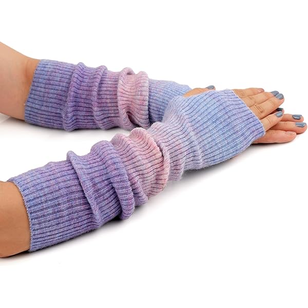 F Flammi Cashmere Blended Arm Warmer for Women Winter