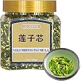 Dried Lotus Plumule, 200g, 7.05oz - Natural Lotus-Seed Herbal Tea for Heat Relief, Calm Mind - LotusCore, (莲子芯茶)