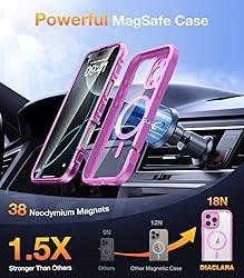 Diaclara Magnetic Designed for iPhone 16 Pro Max
