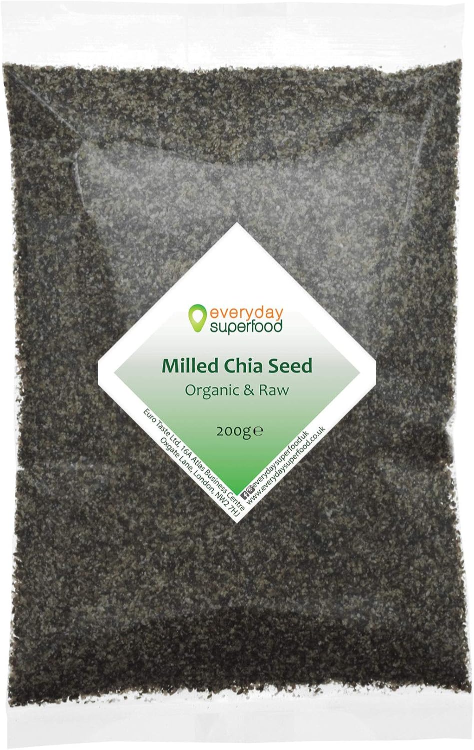 Milled Chia Seeds 200g Organic Chia Seed Meal Ground Chia Seeds Pure