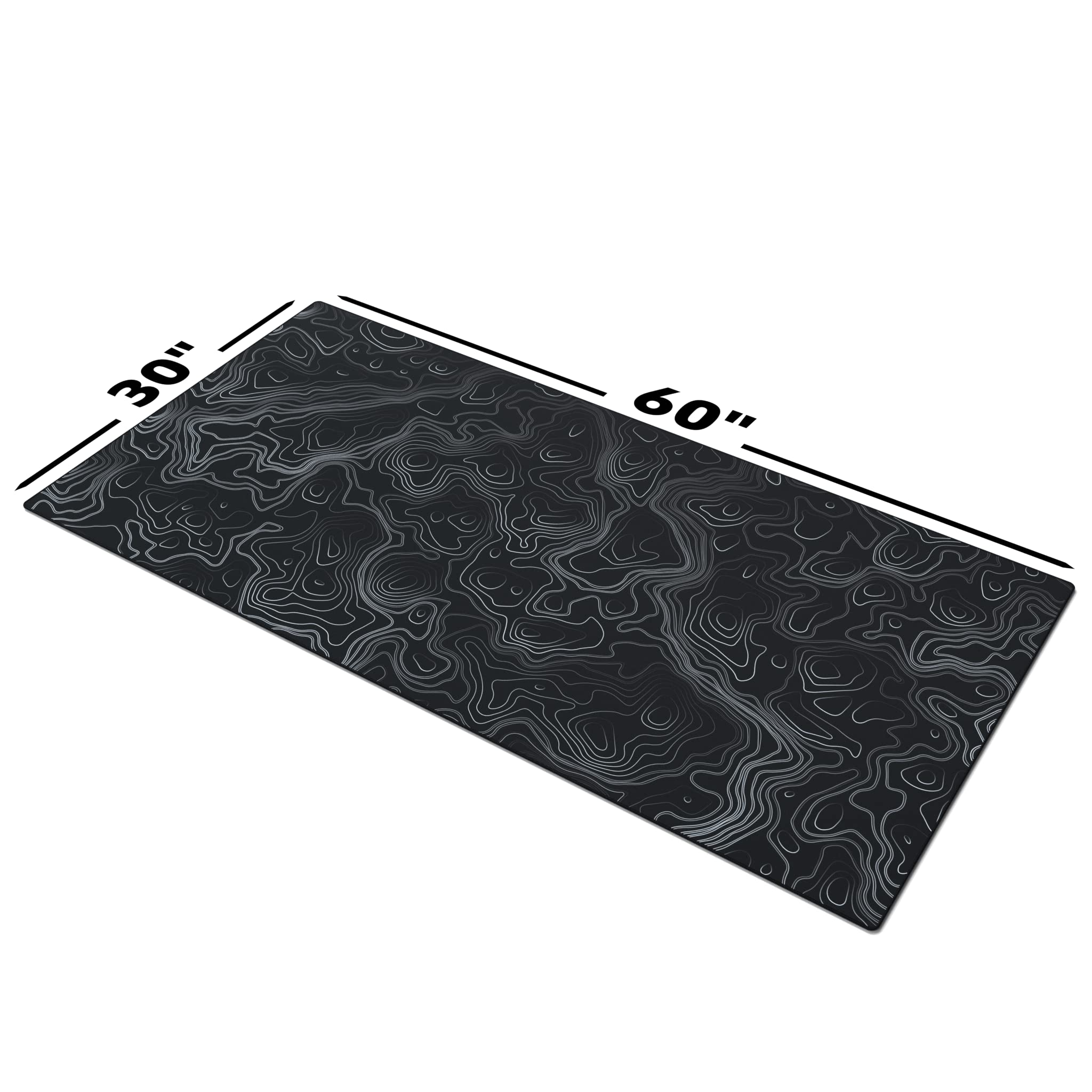 thumbnail image 2 of Standard Black Mouse Pad - 12.4x10.8 Inch Non-Slip Rubber Base, Cloth Surface Desk Mat 2 of 14